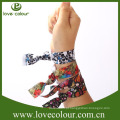 Guangzhou fabricante pulseiras de tecido personalizado / pulseiras Wrist Festival com logotipo personalizado